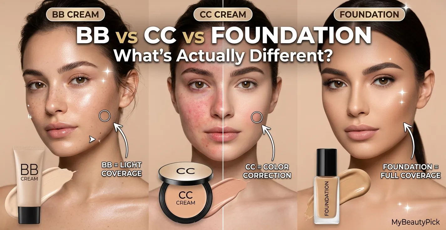 BB cream vs CC cream vs foundation: what's actually different? 1 BB cream vs CC cream vs foundation what's actually different