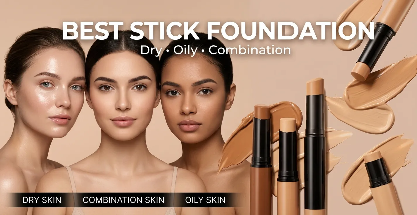Best Stick Foundation for Dry, Oily and Combination Skin