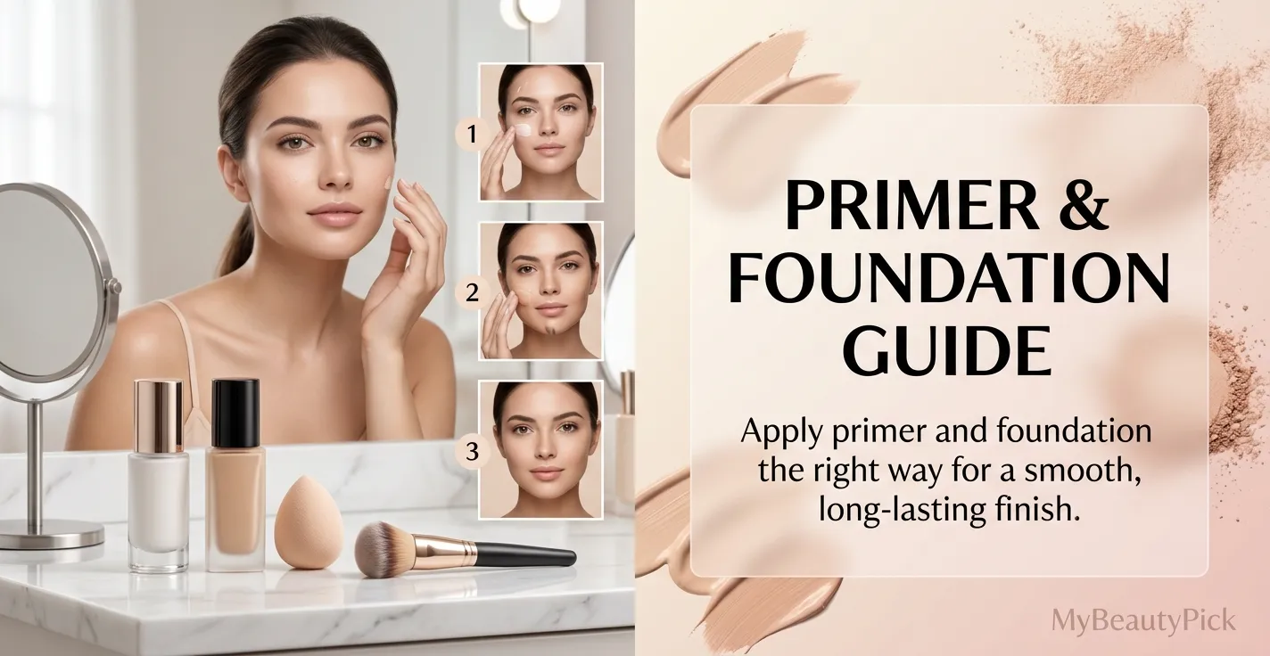 How to Apply Primer and Foundation Step by Step: Complete Guide 2 How to Apply Primer and Foundation Step by Step: Complete Guide