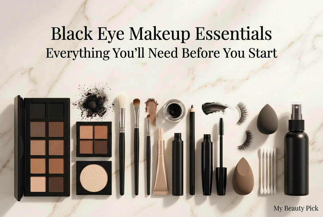How to Do Black Eye Makeup: Step-by-Step Tutorial for Every Skill Level 2 black eye makeup essentials and supplies for a tutorial look