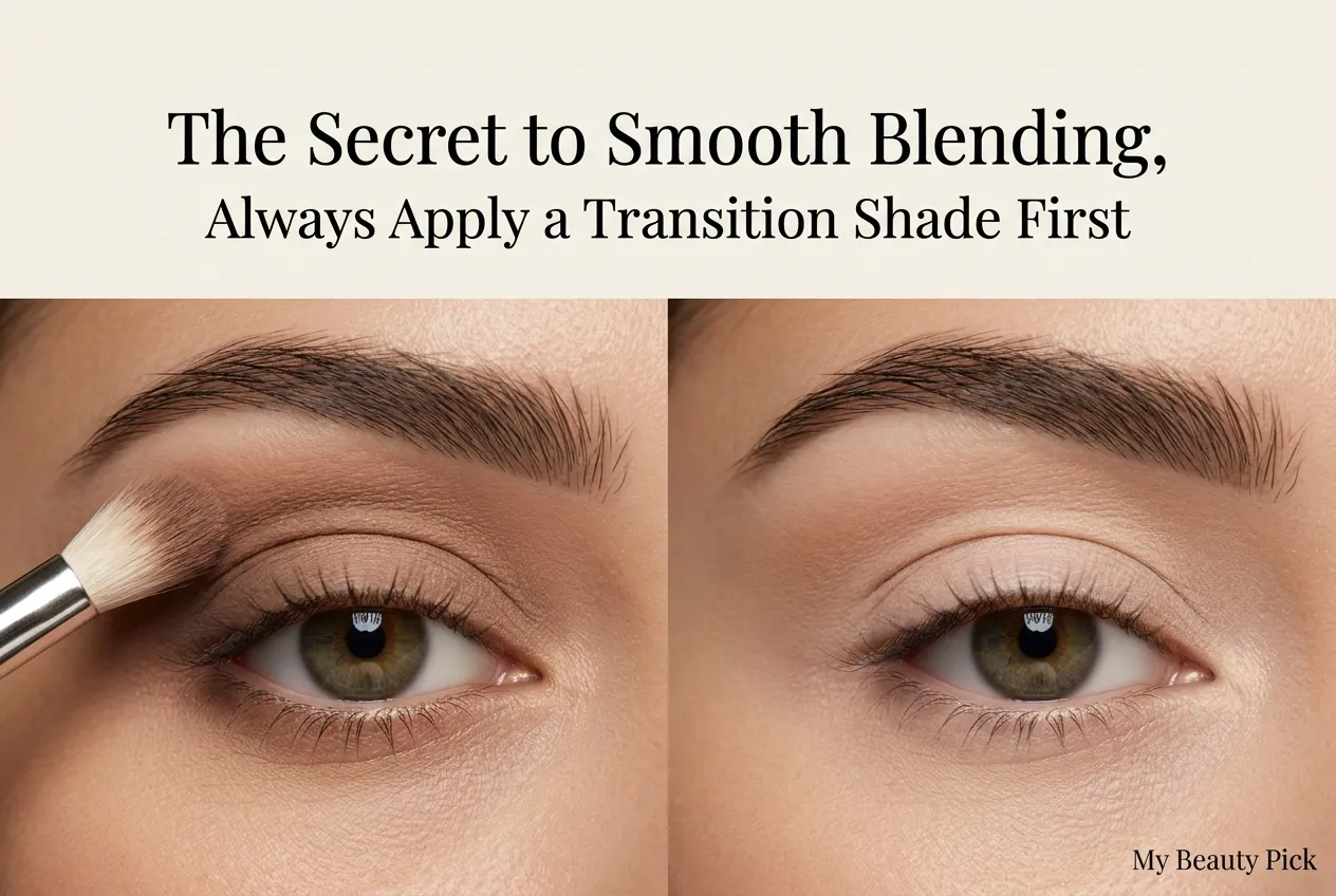 How to Do Black Eye Makeup: Step-by-Step Tutorial for Every Skill Level 3 blending technique for black eye makeup using a transition shade