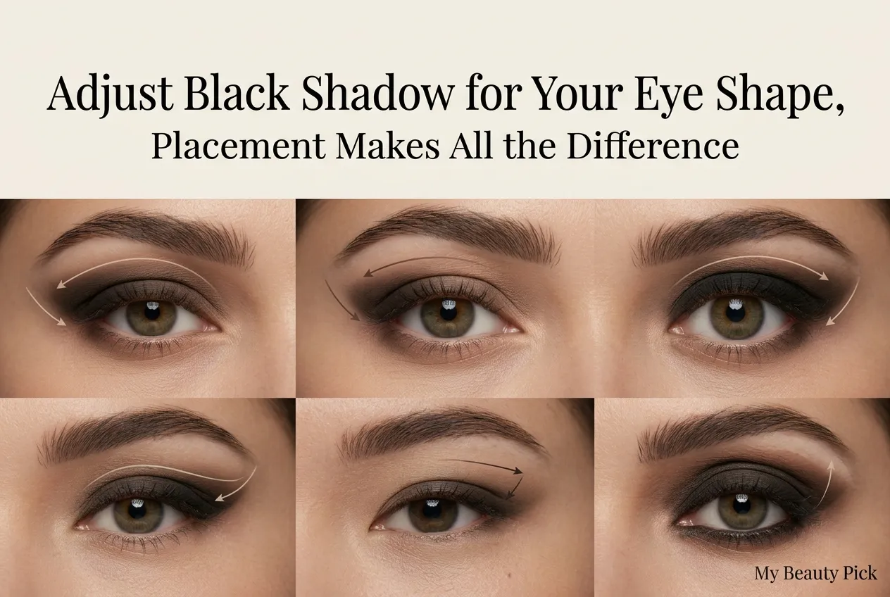 How to Do Black Eye Makeup: Step-by-Step Tutorial for Every Skill Level 6 black eyeshadow placement guide for different eye shapes
