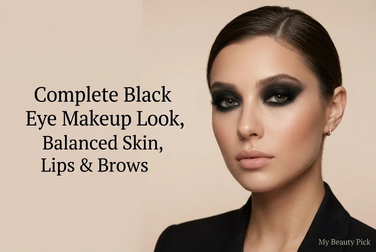 How to Do Black Eye Makeup: Step-by-Step Tutorial for Every Skill Level 8 complete black eye makeup look balanced with face makeup