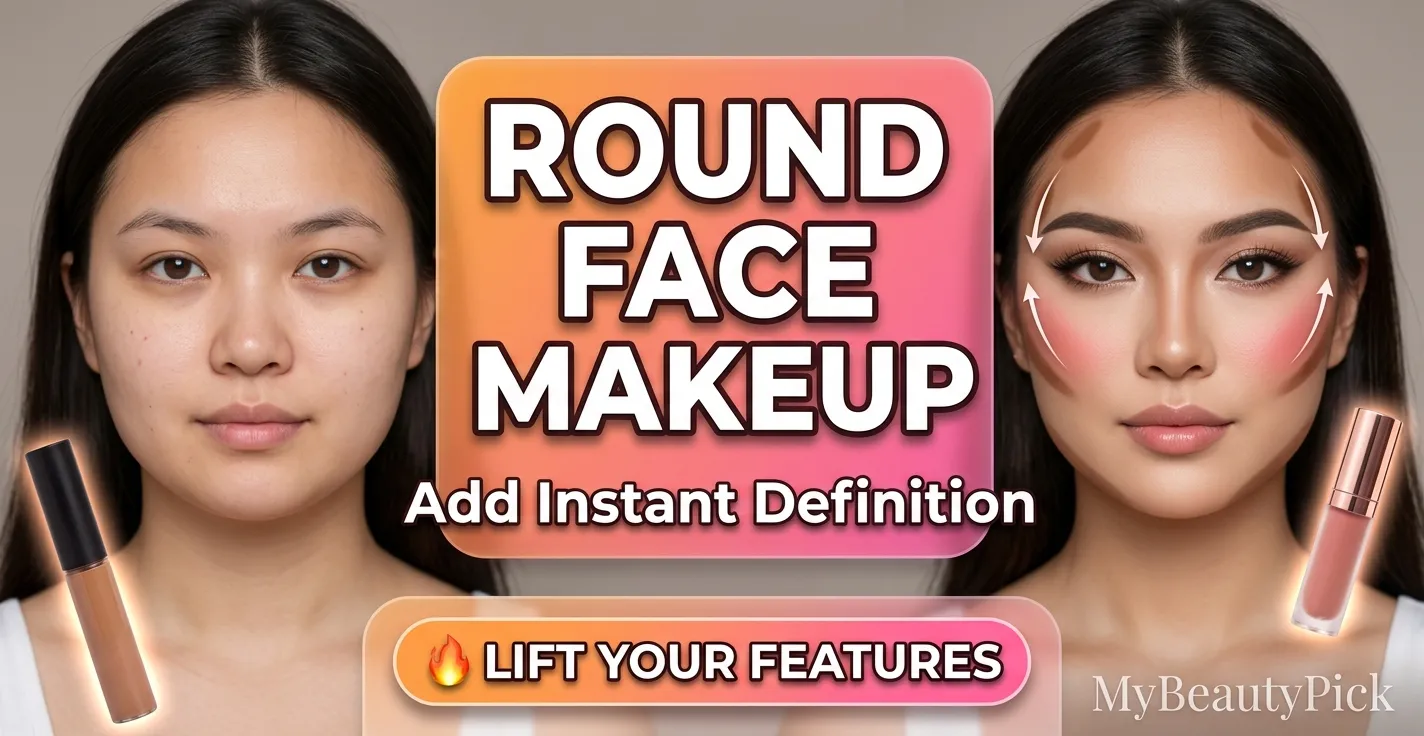 Makeup for Round Face Contour, Blush Placement, and Eye Techniques That Add Definition