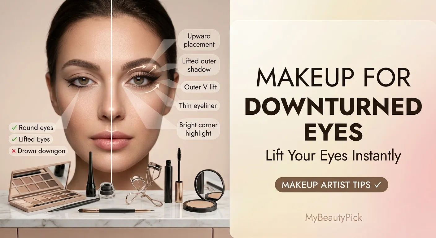 Makeup for Downturned Eyes: Lifting Liner and Shadow Placement 16 Makeup for Downturned Eyes