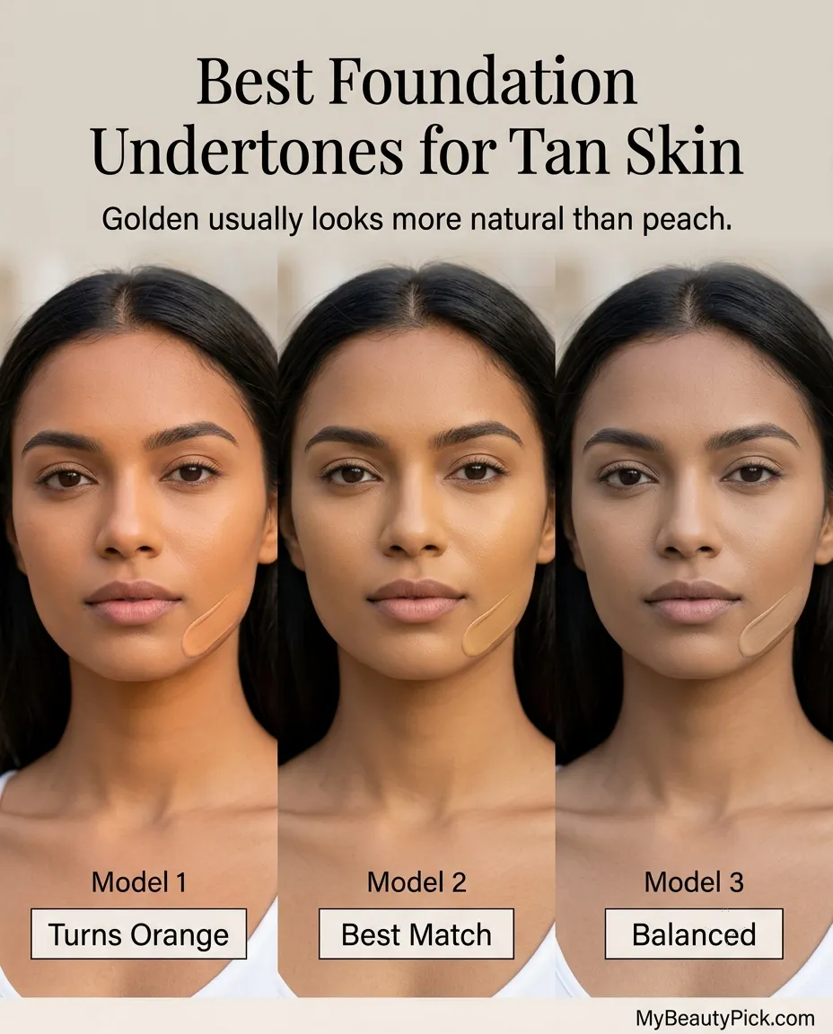 Best foundation undertones for tan skin compared