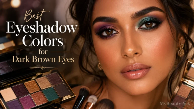 Best eyeshadow colors for dark brown eyes — jewel tones and warm metallics that make brown eyes pop