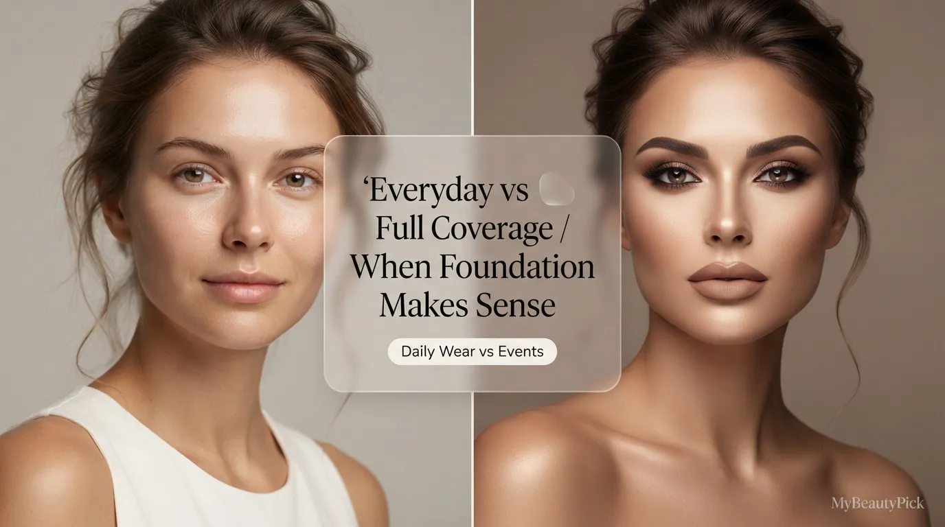 Everyday BB or CC cream vs full coverage foundation — daily wear vs special events