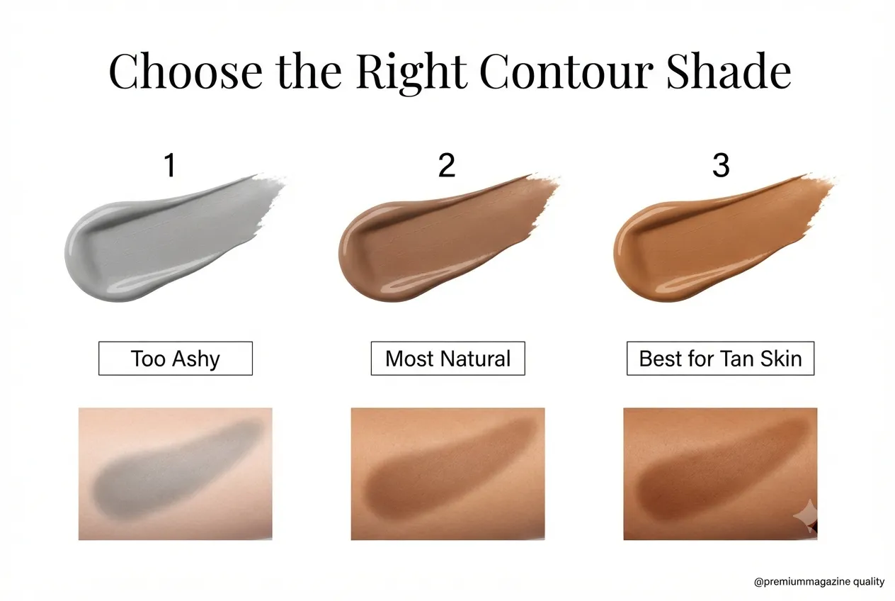 Best Contour Sticks for Mature Skin: Sculpting Without Settling Into Lines 3 How to choose the right contour shade for mature skin — cool grey looks ashy, warm brown looks most natural, caramel suits tan skin