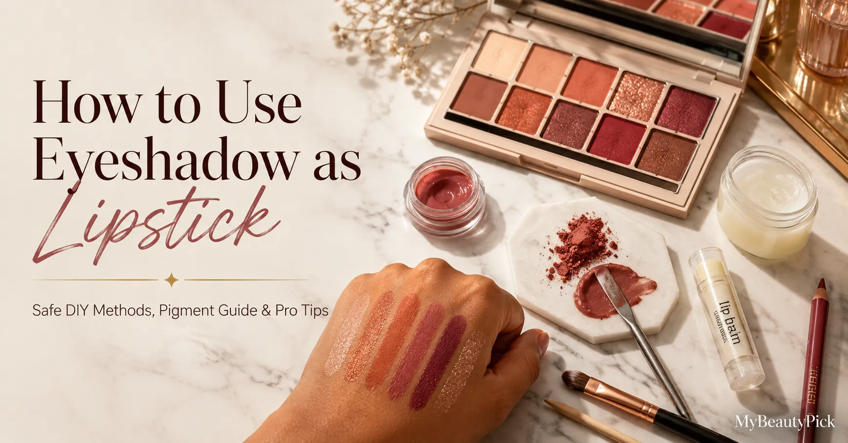 How to use eyeshadow as lipstick 45 How to use eyeshadow as lipstick — safe DIY methods, pigment guide and pro tips with swatches